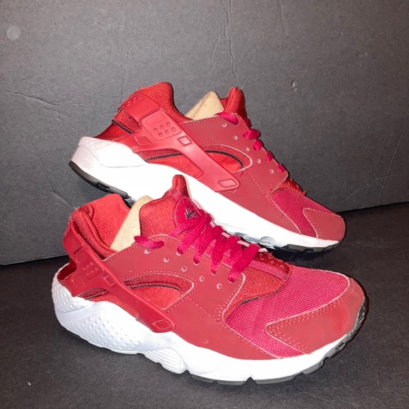 2 for $15 NIKE HUARACHE RUN (GS) 654275-604 GYM RED Big Kid’s Unisex Size 6 Y - Picture 1 of 12